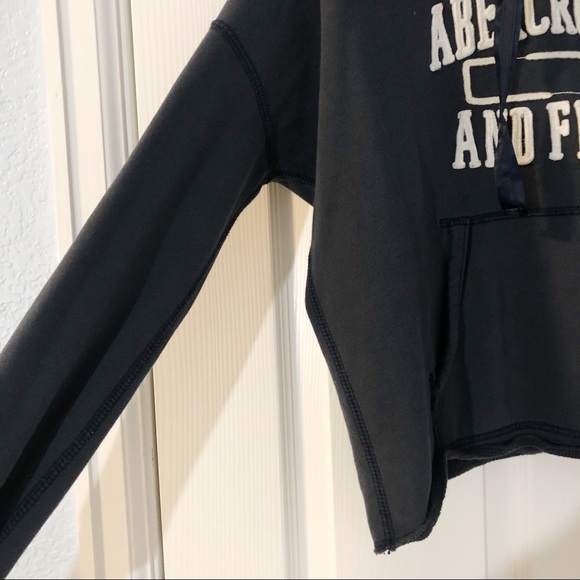Abercrombie&fitch Navy color Crop Hoodie - Picture 5 of 6